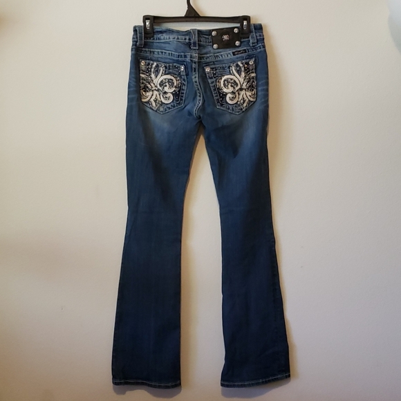 Miss Me boot cut jeans 27 long 34 embellished - Picture 3 of 7
